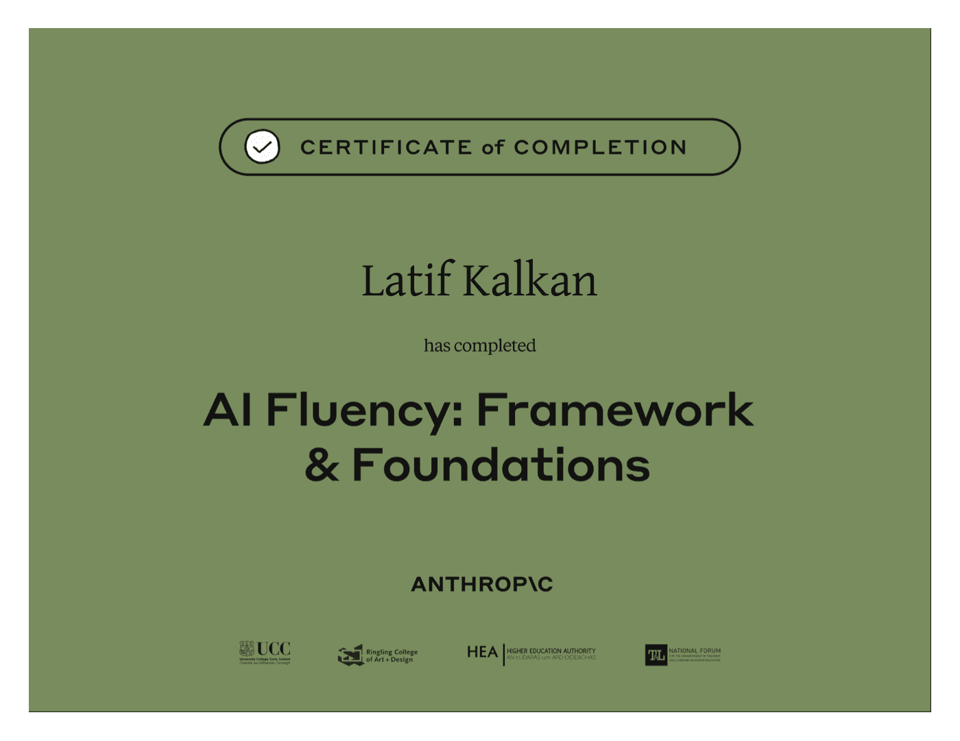 Anthropic — AI Fluency: Framework & Foundations