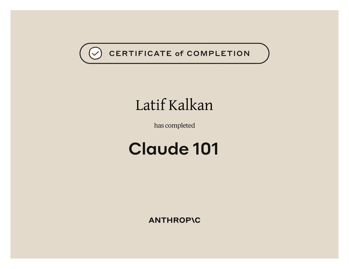 Anthropic — Claude 101