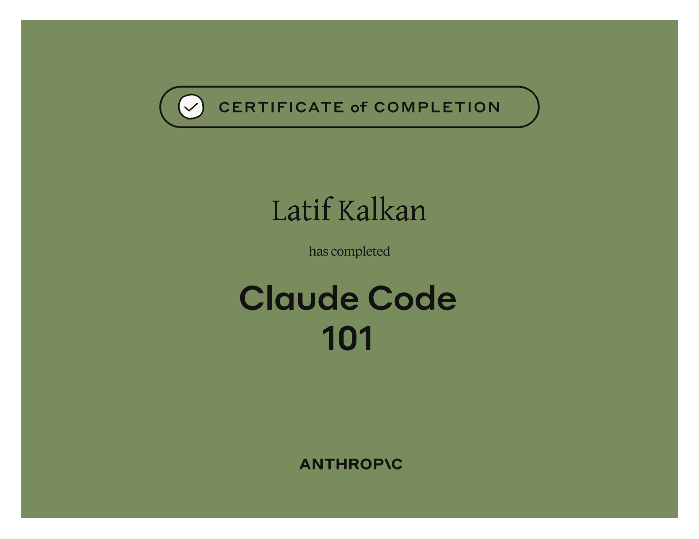 Anthropic — Claude Code 101